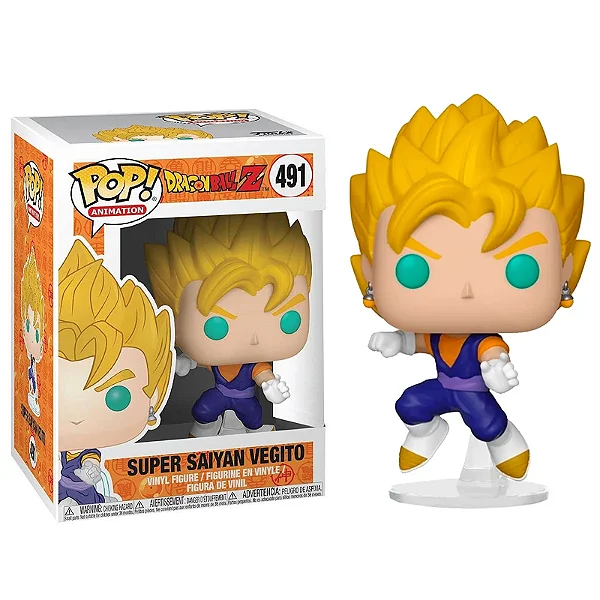 Funko Pop Super Saiyan Vegito #491 - Dragon Ball Z. Funko #1 - Produto Original