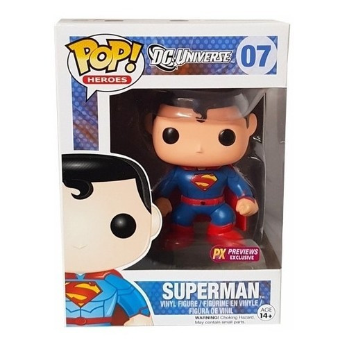 Funko Pop Superman PX Previews Exclusivo (caixa danificada) Heroes Dc Universe #07 - Produto Original