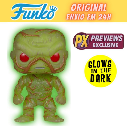 Funko Pop Swamp Thing Monstro do Pântano Glows - Exclusivo PX Previews - Swamp Thing - #82