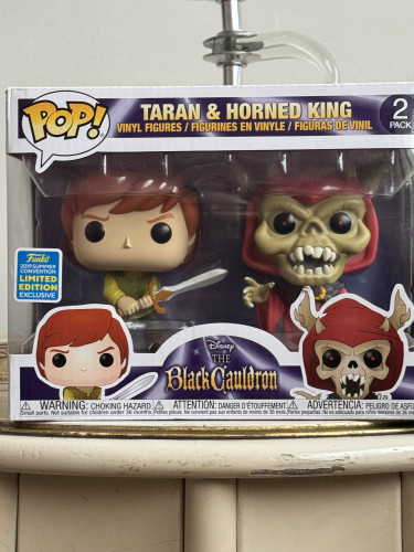 Funko Pop Taran & Horned King 2-Pack (The Black Cauldron) (Exclusivo Summer Convention 2019) - Disney O Caldeirão Mágico - #20