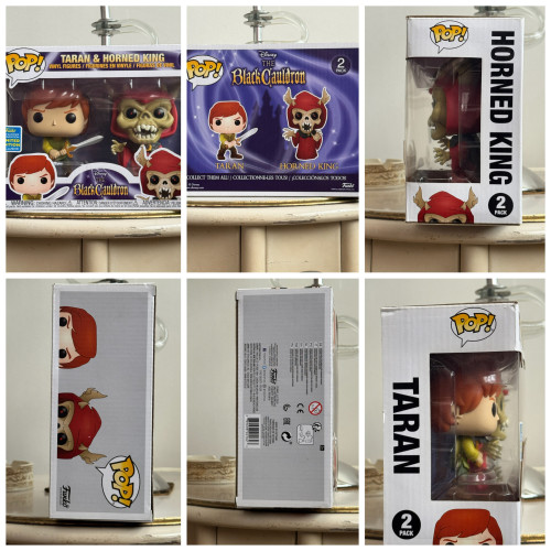 Funko Pop Taran & Horned King 2-Pack (The Black Cauldron) (Exclusivo Summer Convention 2019) - Disney O Caldeirão Mágico - #20