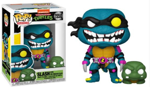 Funko Pop Tartarugas Ninjas 1558 - Slash-As Tartarugas Ninjas-1558