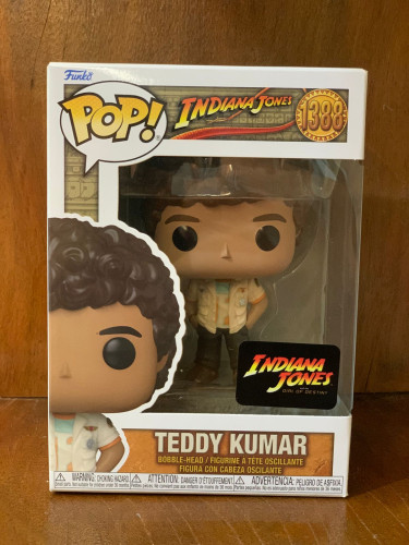Funko Pop Teddy Kumar #1388 Indiana Jones Dial of Destiny Indiana Jones #1388 - Produto Original