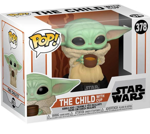Funko Pop The Child Whith Cup Mandaloriano 378 The Mandalorian #376 - Produto Original
