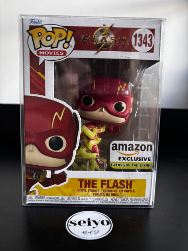 Funko Pop The Flash #1343 GITD Amazon The Flash #1343 - Produto Original