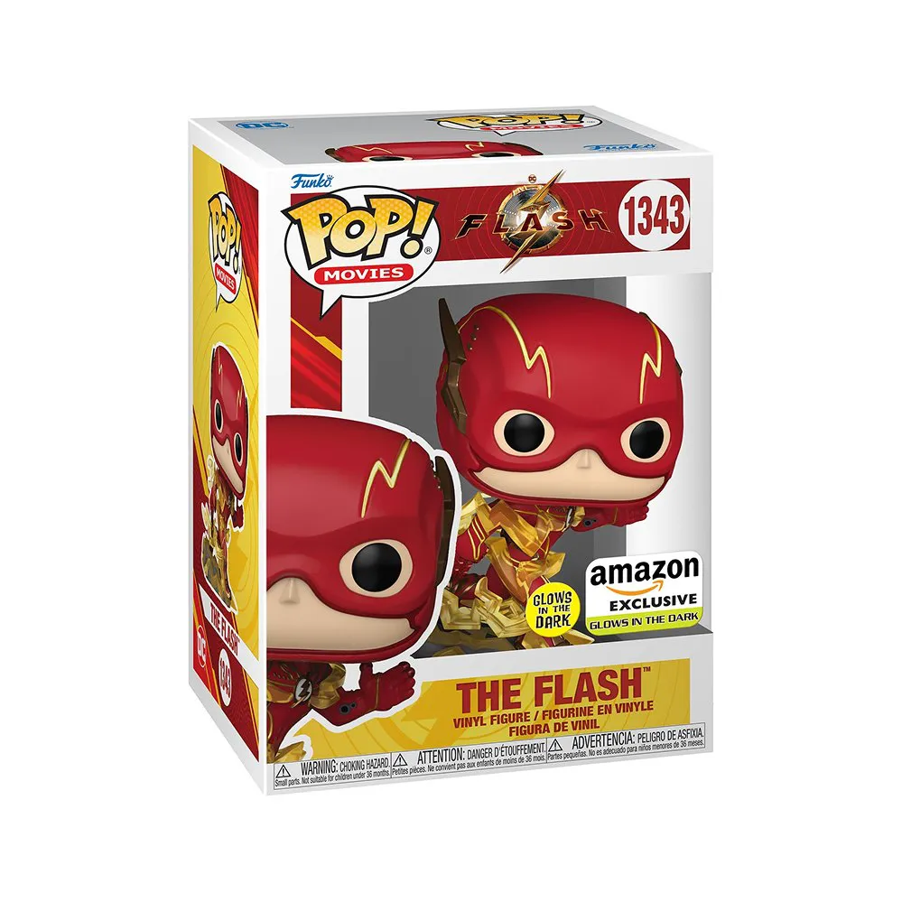 Funko Pop The Flash Glow in the dark 1343 [Amazon Exclusive] The Flash #1343 - Produto Original