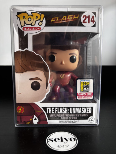 Funko Pop The Flash Unmasked #214 SDCC The Flash #214 - Produto Original