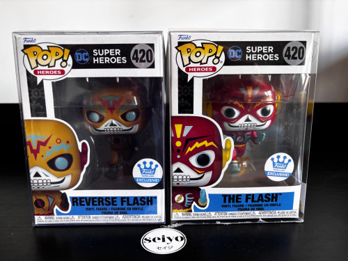 Funko Pop The Flash e Reverse Flash #420 Los Muertos The Flash #420 - Produto Original
