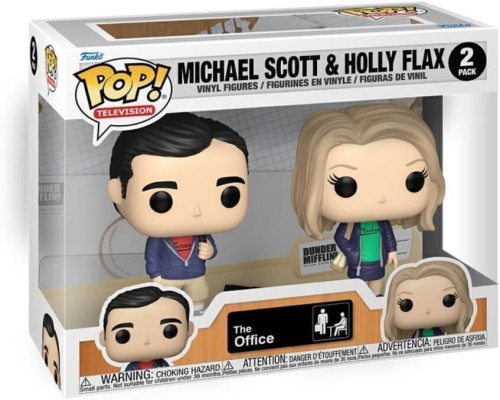 Funko Pop The Office Michael Scott and Holly Flax 2Pack The Office #2 - Produto Original