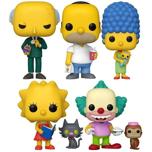 Funko Pop The Simpsons Set com 5 Personagens wave 11 (caixas com detalhes) The Simpsons #1741 - Produto Original