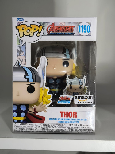 Funko Pop Thor Com Pin, Amazon Exclusive Marvel Avengers #1190 - Produto Original