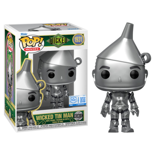 Funko Pop Tin Man Metallic Exclusive Wicked: For Good #1931 - Produto Original