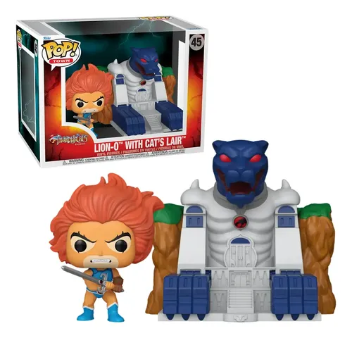 Funko Pop Town Lion-o With Cat's Lair #45 - Toca Dos Gatos-Thundercats Classic-45