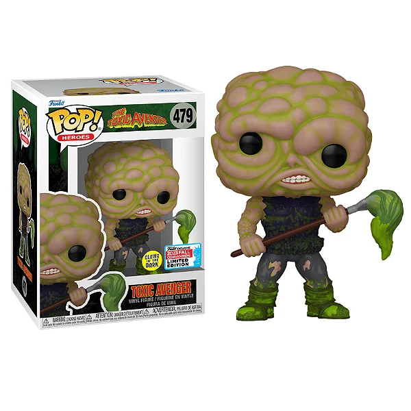 Funko Pop Toxic Avenger Glows in the Dark 2023 Fall Convention The Toxic Avenger #479 - Produto Original