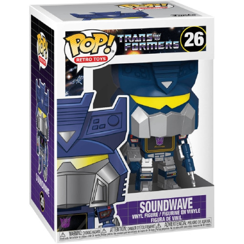 Funko Pop Transformers Soundwave 26 Decepticon Novo Original - Transformers - #26