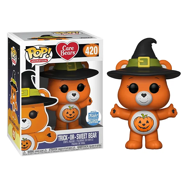 Funko Pop Trick-or-Sweet Bear Exclusive Care Bears #195 - Produto Original