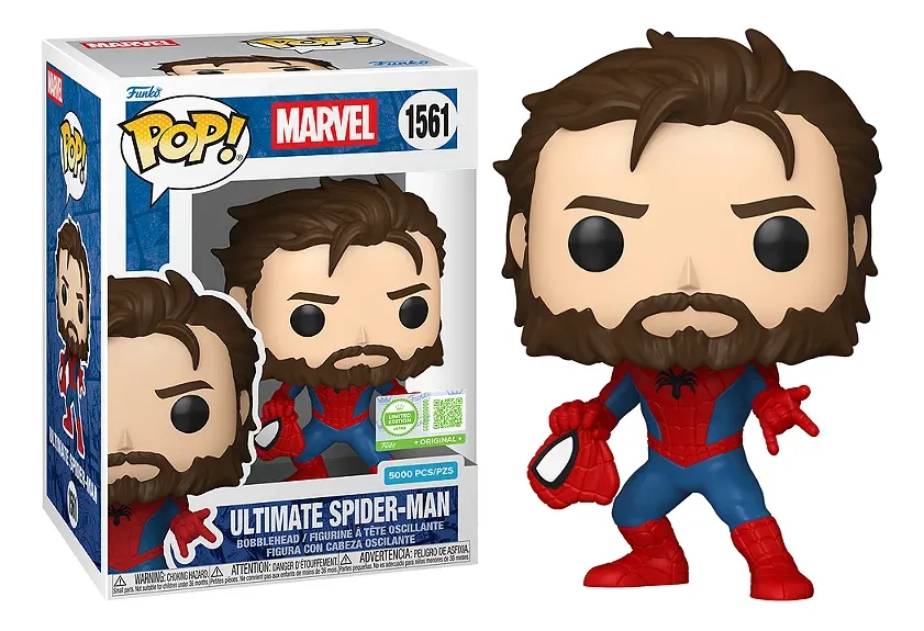 Funko Pop Ultimate Spiderman 1561 + Protector Marvel Marvel Comics #2025 - Produto Original