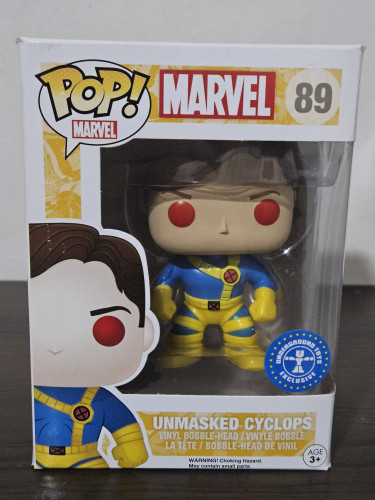 Funko Pop Unmasked Cyclops 89 Caixa Com Detalhes X-men X-Men #89 - Produto Original
