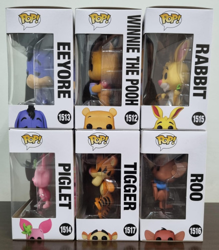 Funko Pop Ursinho Pooh (floked) + (coleção Completa) - Disney Winnie The Pooh - #1512