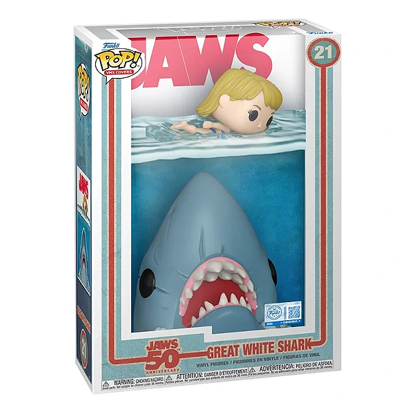 Funko POP! VHS Covers JAWS 「ジョーズ」 50周年記念 Funko Pop VHS Cover Great White Shark | Jaws 50th Anniversary com