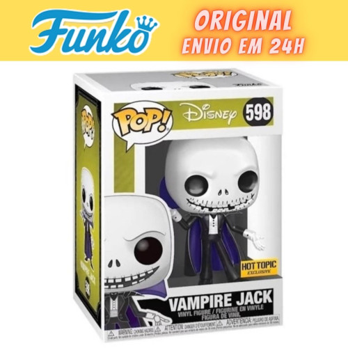 Funko Pop Vampire Jack - Exclusivo Hot Topic - O Estranho Mundo De Jack - #598