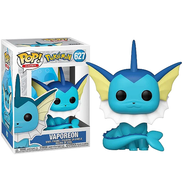 Funko Pop Vaporeon Games Pokémon #627 - Produto Original