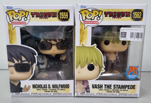 Funko Pop Vash The Stampede Px Exclusive + Nicholas D. Wolfwood 1559 - Trigun - #1562