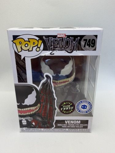 Funko Pop Venom 749 – Glow in the Dark Chase – Pop In A Box Exclusive Marvel #749 - Produto Original