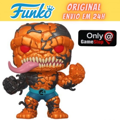 Funko Pop Venomized The Thing Metálico - Exclusivo Gamestop - Marvel Venom - #692