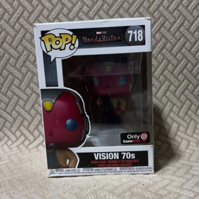 Funko Pop Vision 70s - 718 - WandaVision - Marvel - Visão - Vingadores Wandavision #718 - Produto Original