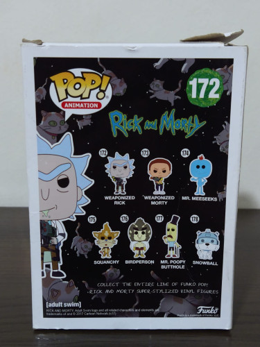 Funko Pop Weaponized Rick Chase 172 Caixa Com Detalhes - Rick And Morty - #172