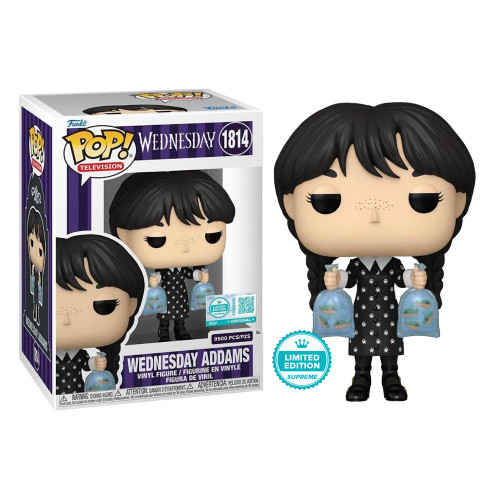 Funko Pop Wednesday Addams With Piranhas - Limited Edition 9500pc * Caixa Com Avaria * Wednesday #1814 - Produto Original