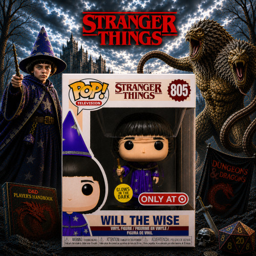 Funko Pop Will The Wise Gitd Exclusivo (vaulted) Stranger Things #805 - Produto Original