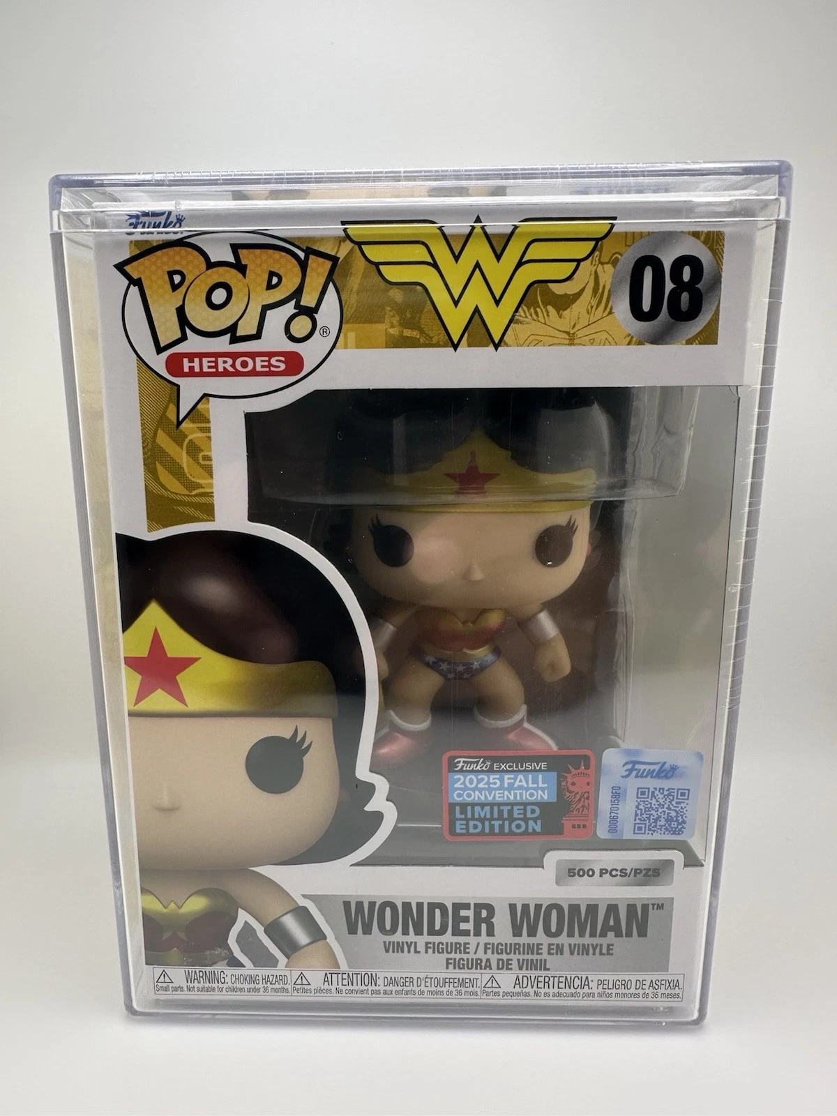 Funko Pop Wonder Woman NYCC Limitado 500 pcs Wonder Woman #08 - Produto Original