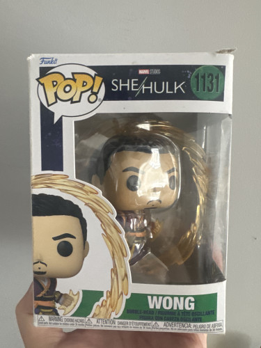 Funko Pop Wong #1131 (possui detalhe na caixa Marvel Studios She-Hulk #1131 - Produto Original
