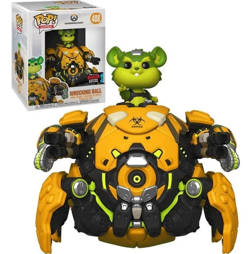 Funko Pop Wrecking Ball 6" - Vaulted - Exclusive Fall Convention 2019 - Games Overwatch - #488