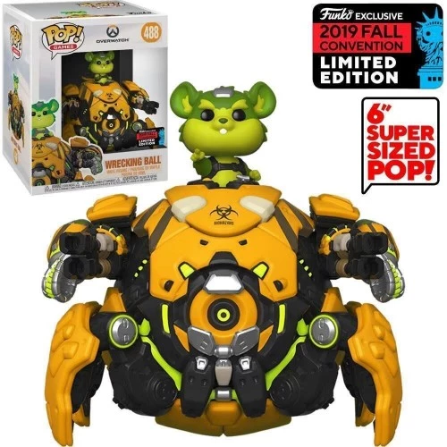 Funko Pop Wrecking Ball 6" - Vaulted - Exclusive Fall Convention 2019-Games Overwatch-488