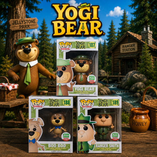 Yogi Bear, Boo Boo, Ranger Smith 5000 Unidades Cada Vaulted ### #187 - Produto Original