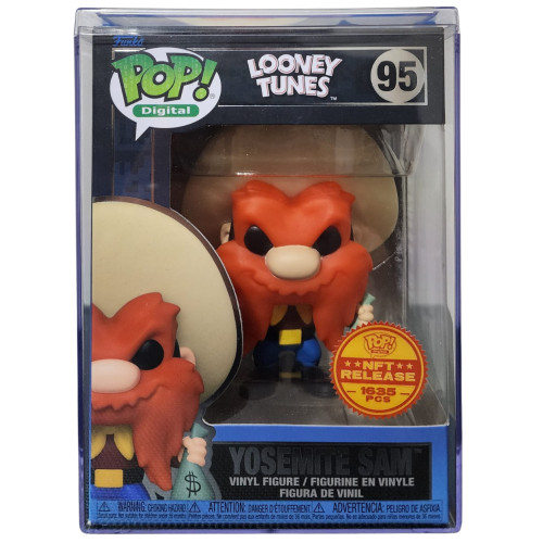Funko Pop Yosemite Sam 1635 unidades - Looney Tunes Digital NFT ### #95 - Produto Original