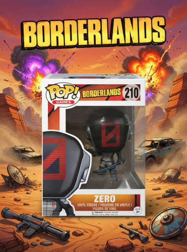 Funko Pop Zero Borderlands #210 - Produto Original