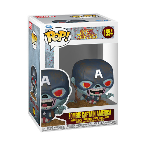 Funko Pop Zombie Captain America Marvel Zombies #1554 - Produto Original