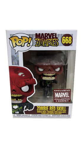 Funko Pop Zombie Red Skull-Marvel-668