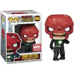 Funko Pop Zombie Red Skull Marvel #668 - Produto Original