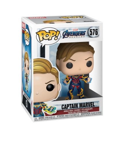 Funko Pop Captain Marvel - Vaulted - Com Detalhes Na Caixa-Avengers Endgame-576