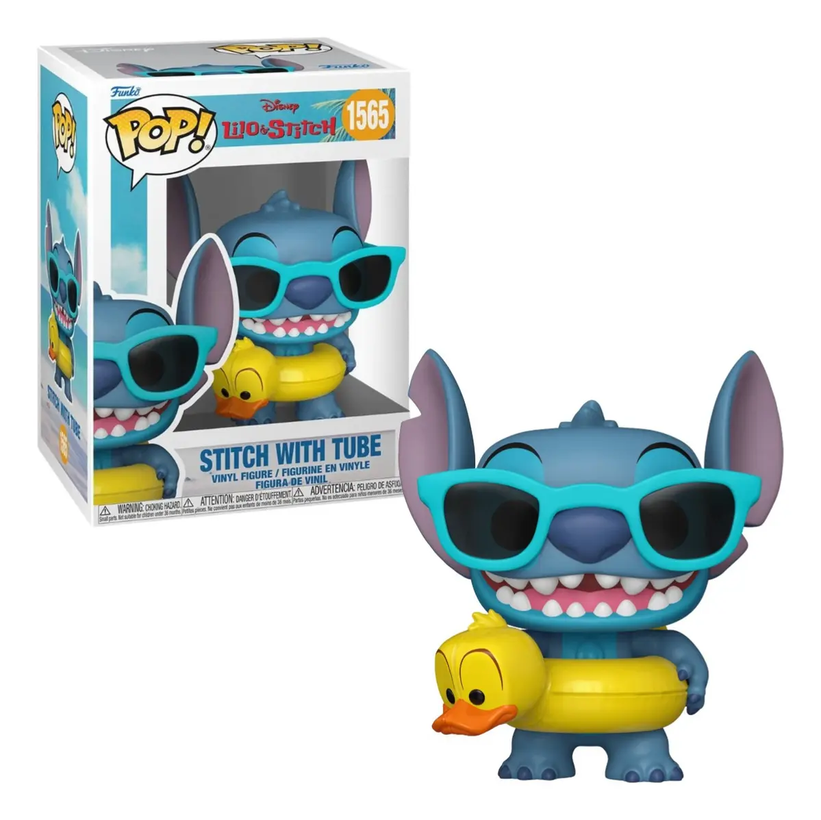 Funko Pop Stitch With Tube 1565 Lilo E Stitch #1565 - Produto Original