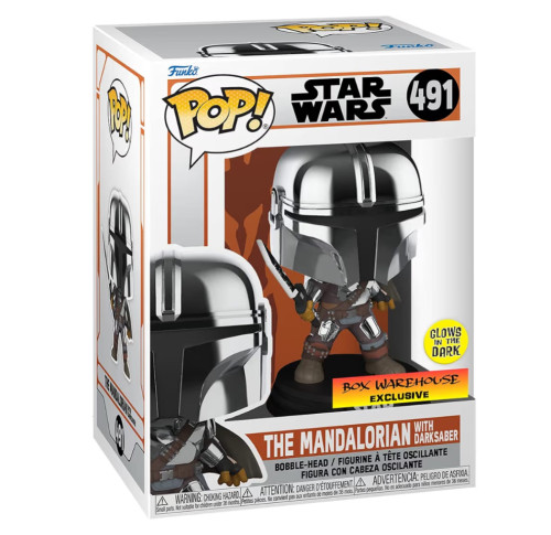 Funko The Mandalorian with Dark Saber #491 Box Warehouse exclusive-Star Wars The Mandalorian-1