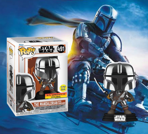 Funko The Mandalorian with Dark Saber #491 Box Warehouse exclusive - Star Wars The Mandalorian - #1