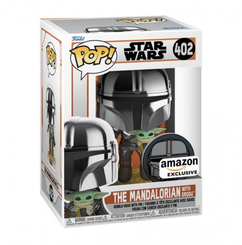 Funko The Mandalorian With Grogu #412 Amazon Exclusive-Star Wars The Mandalorian-1