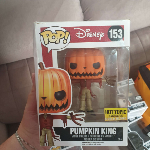 Funko The Nightmare Before Christmas Pop! Pumpkin King Glow-In-The-Dark Vinyl Figure Hot Topic Exclusive - Disney - #153