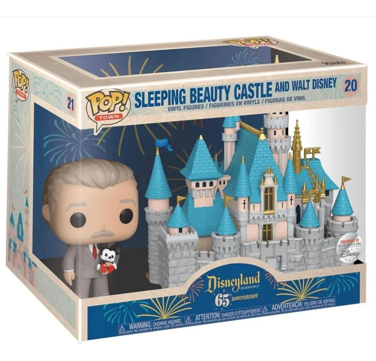Funko Towns Sleeping Beauty Catle and Walt Disney Disney Exclusive-Disneyland 65th Anniversary-20